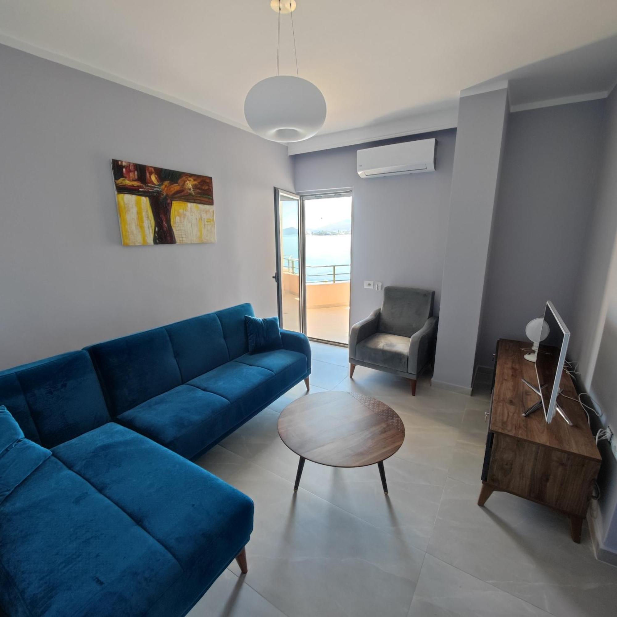 Aria Seaview Apartments Sarande Bagian luar foto